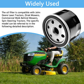 YMHHefy AM125424 is compatible with Deere tractors and garden equipment.