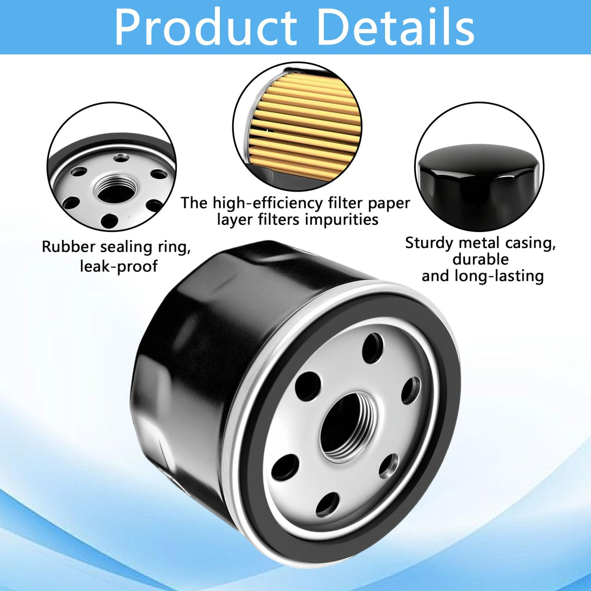 YMHHefy seal ring offers leak-proof performance during long engine runs.