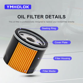 Ymholok filter compatible with Cub Cadet and similar riding mowers