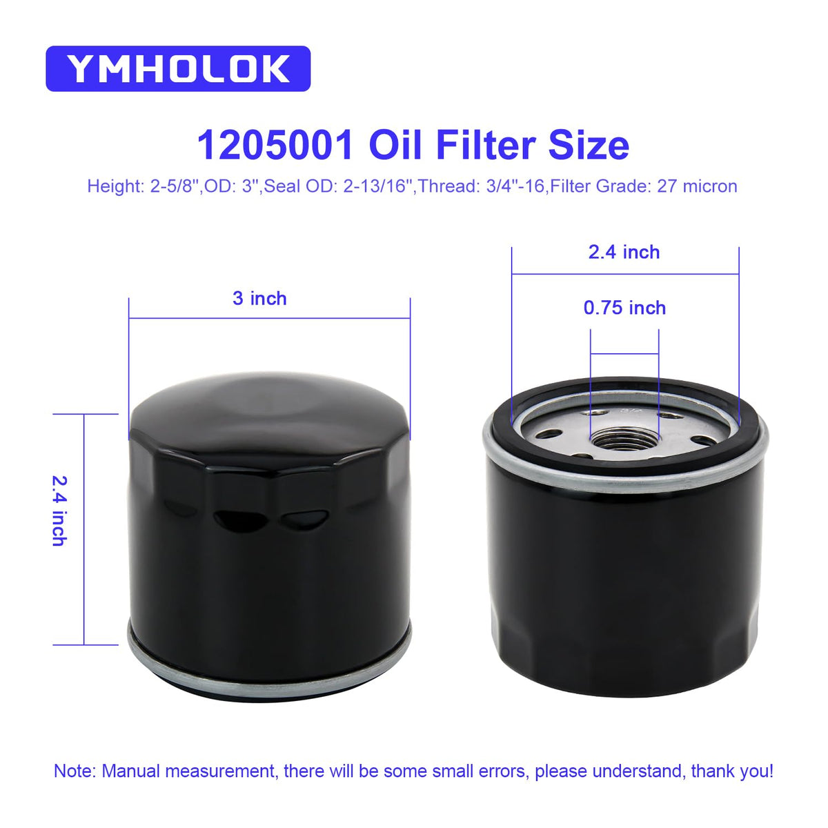 Ymholok filter for Kohler CH18-CH26 series ensures reliable filtration