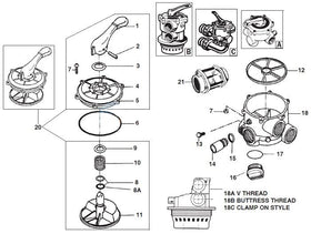 YMHYJY SPX0710Z16 non-metallic bearing detail for valve motion
