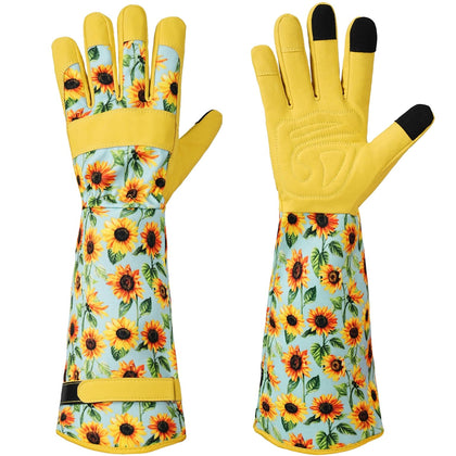 Ymomode garden gloves for women with long sleeves providing comfortable protection during gardening tasks