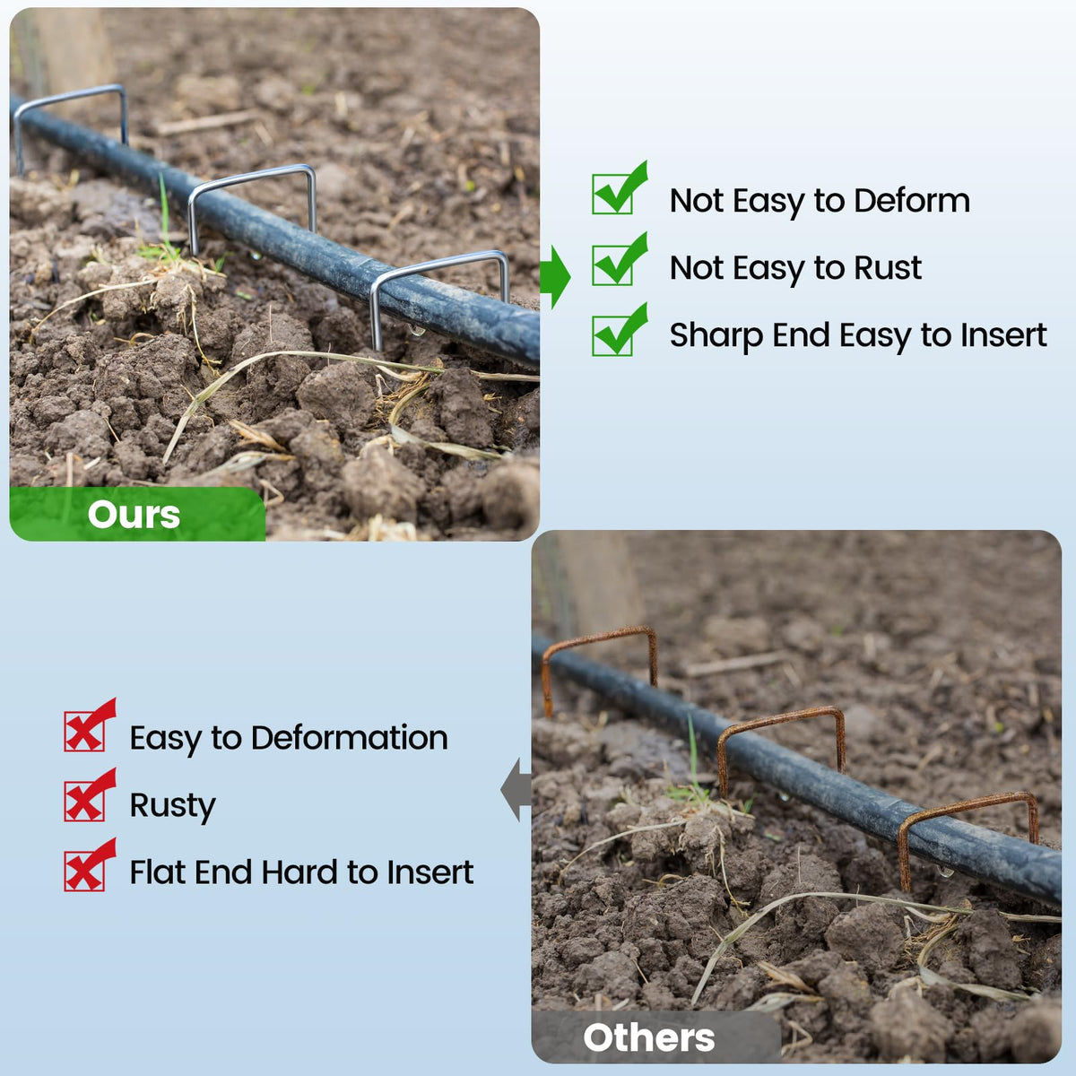 Ymomode reusable garden stakes simplify seasonal rearrangements