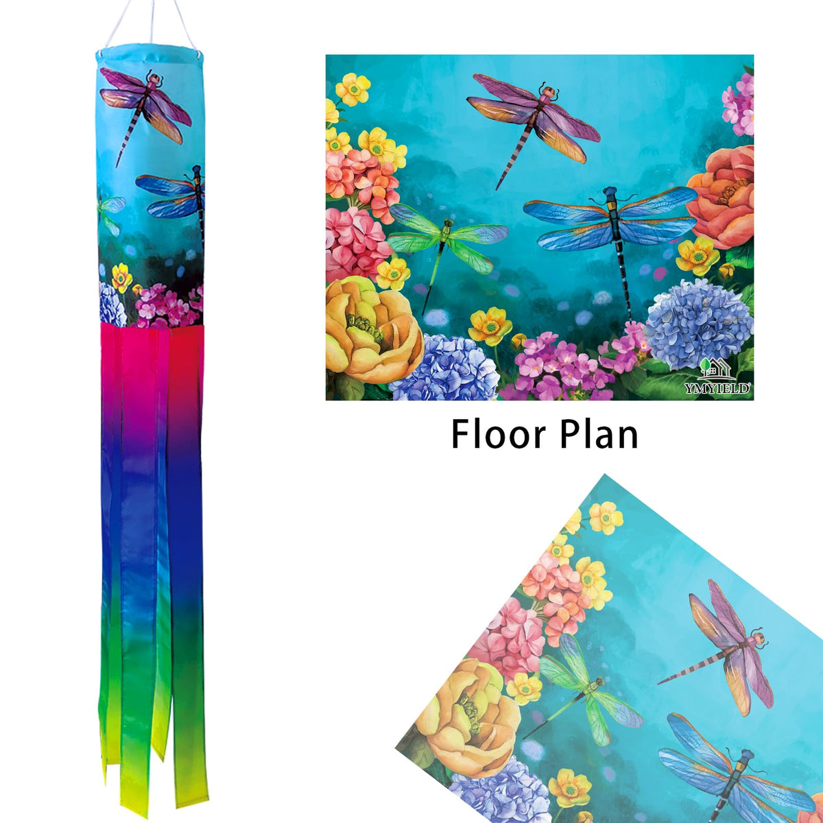 YMYIELD weather resistant windsock endures sun and rain in outdoor spaces.
