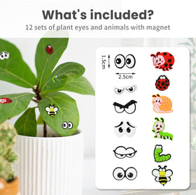 Creative decor for outdoor garden pots with magnets