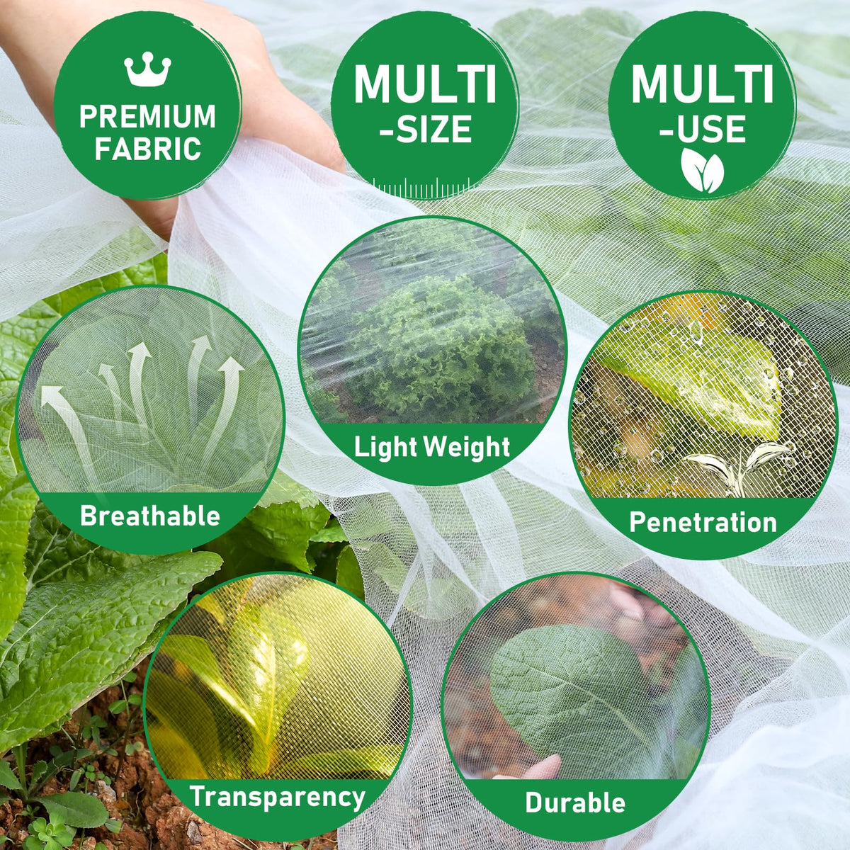 YNERHAI patio mosquito netting creates outdoor protection with breathability.