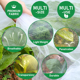 YNERHAI patio mosquito netting creates outdoor protection with breathability.