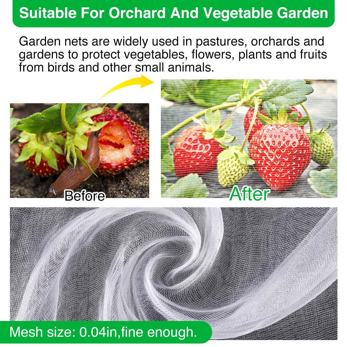 YNERHAI raised bed protection setup shields seedlings and crops