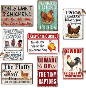 Ynjzk chicken coop sign humor 8x12 adds playful curb appeal to any coop