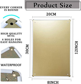 Ynjzk metal tin sign for outdoor decor enhances chicken area with vintage charm