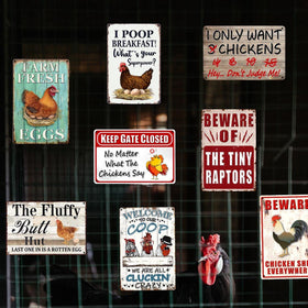 Ynjzk outdoor garden coop sign boosts character and charm