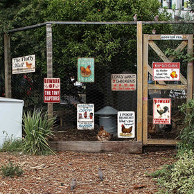 Ynjzk vintage coop sign for indoor or outdoor display
