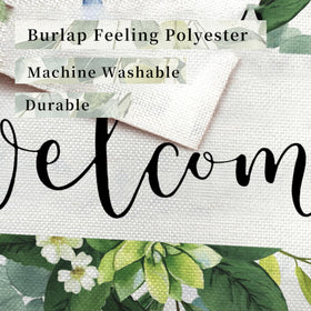 Ynlsds eucalyptus design flag brightens spring décor for outdoor spaces.