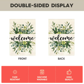 Ynlsds weather-resistant garden flag designed to withstand sun and rain.