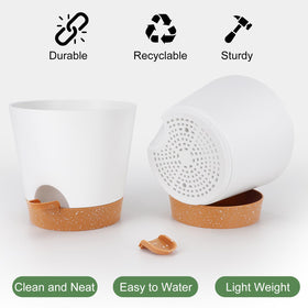 Drainage holes improve airflow and reduce root rot risk in YNNICO pots.
