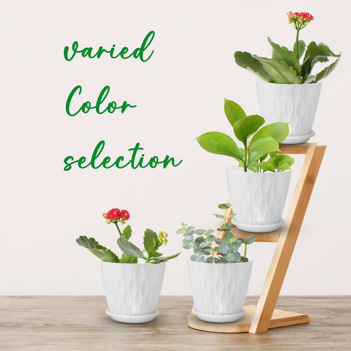 YNNICO matte finish flower pots enhance aesthetics with clean contemporary lines