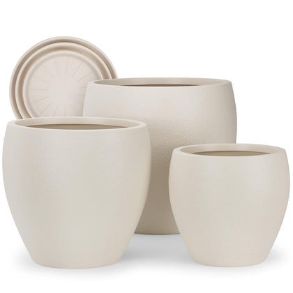 YNNICO 17-5 inch plant pot with drainage holes for large indoor plants.