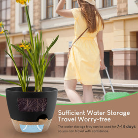 YNNICO 7-inch compact pot suitable for desks and shelves