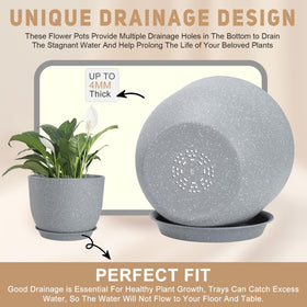 YNNICO lightweight PP plastic pot is easy to move around the home