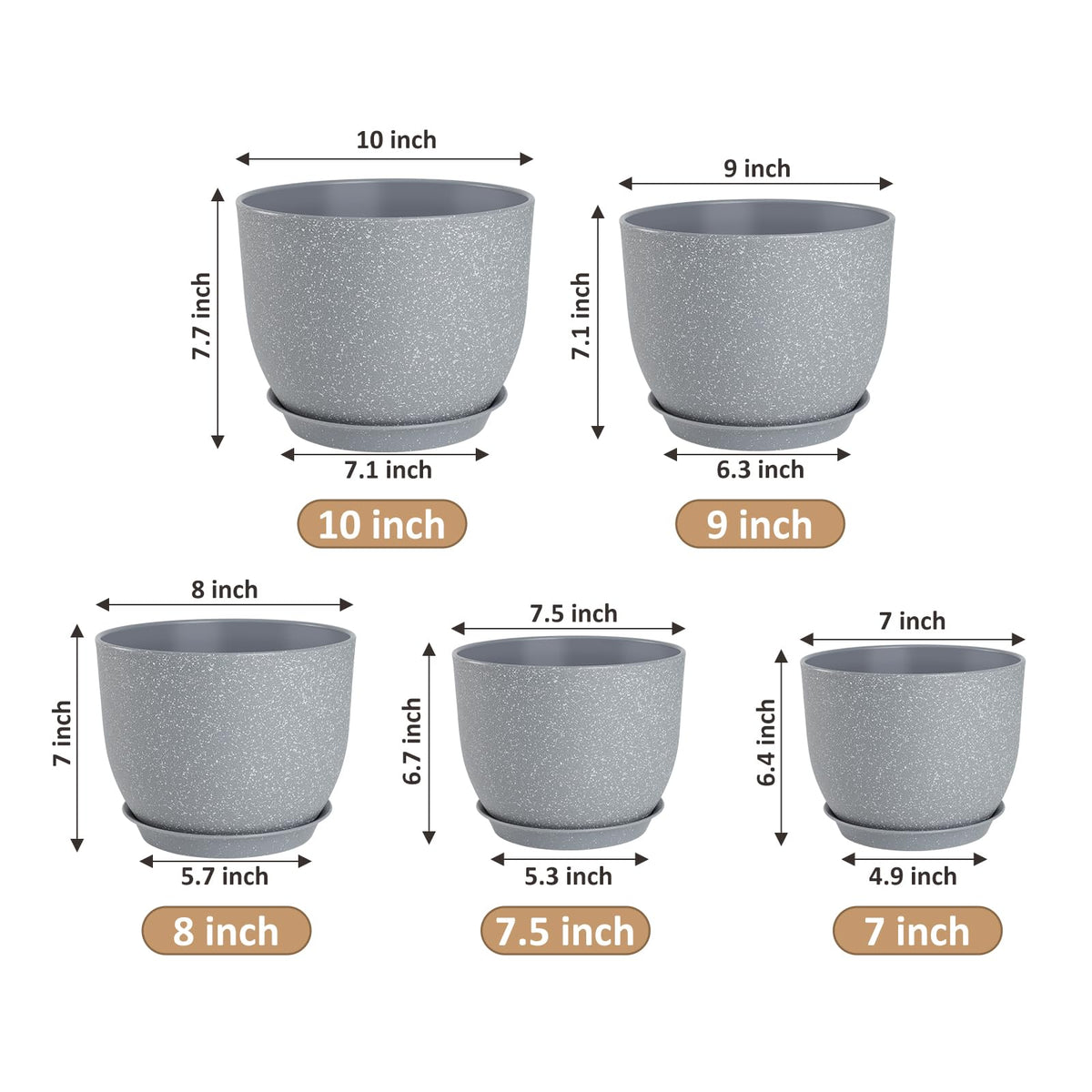 YNNICO plant pot with mesh drainage promotes healthy roots and prevents overwatering