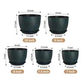 YNNICO plant pots feature mesh drainage holes to promote healthy roots and prevent overwatering.