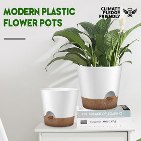 YNNICO planter saucer with water reservoir Snow keeps soil safe from overwatering