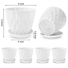 YNNICO thick sturdy PP planters deliver durability without added weight
