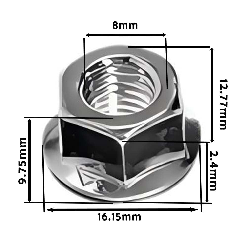 Close-up of Husqvarna-compatible nut from Ynxgzcan for secure bar fitting