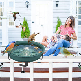 YOADEHOA decorative base with turtle relief enhances garden aesthetics