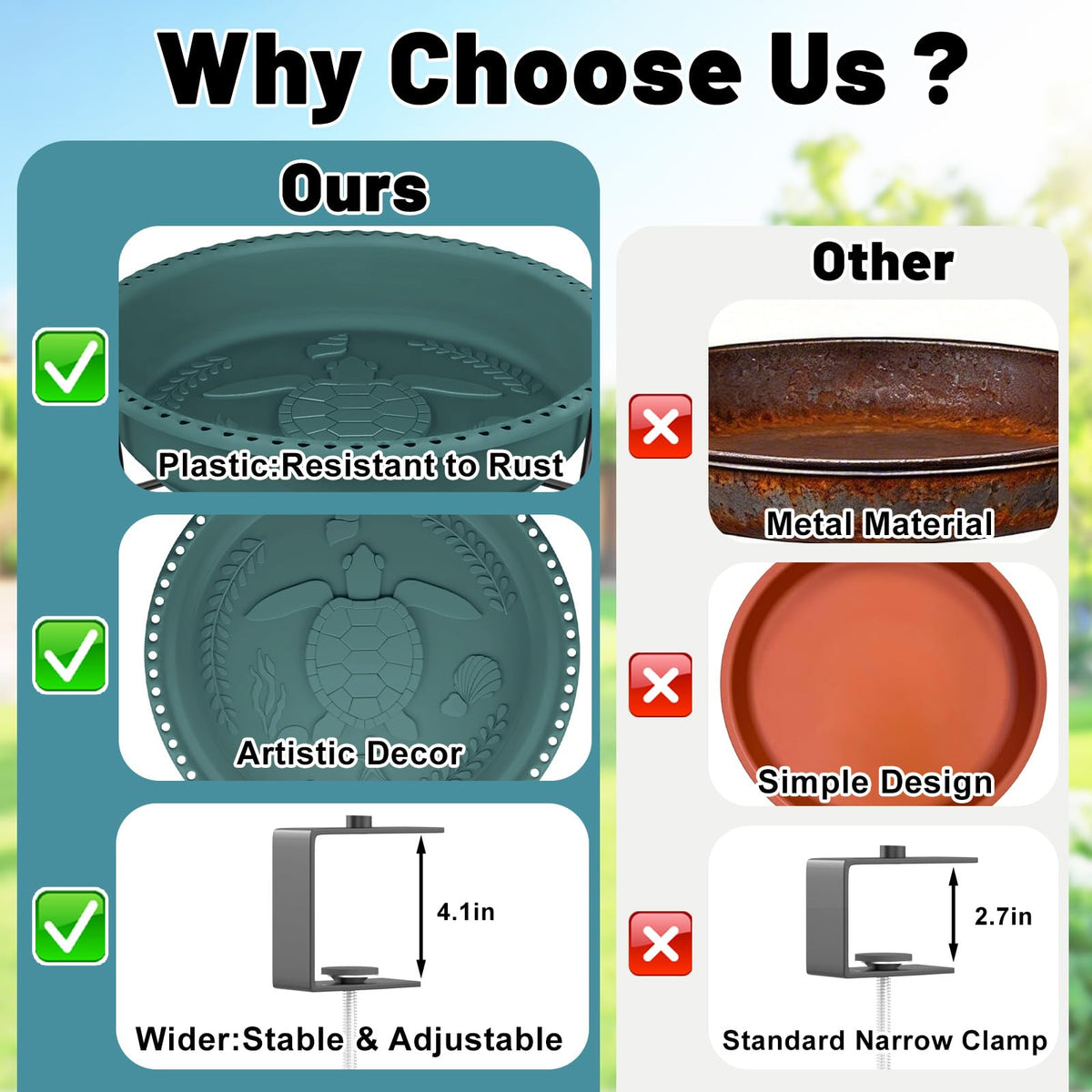 YOADEHOA easy-to-clean design for flexible placement