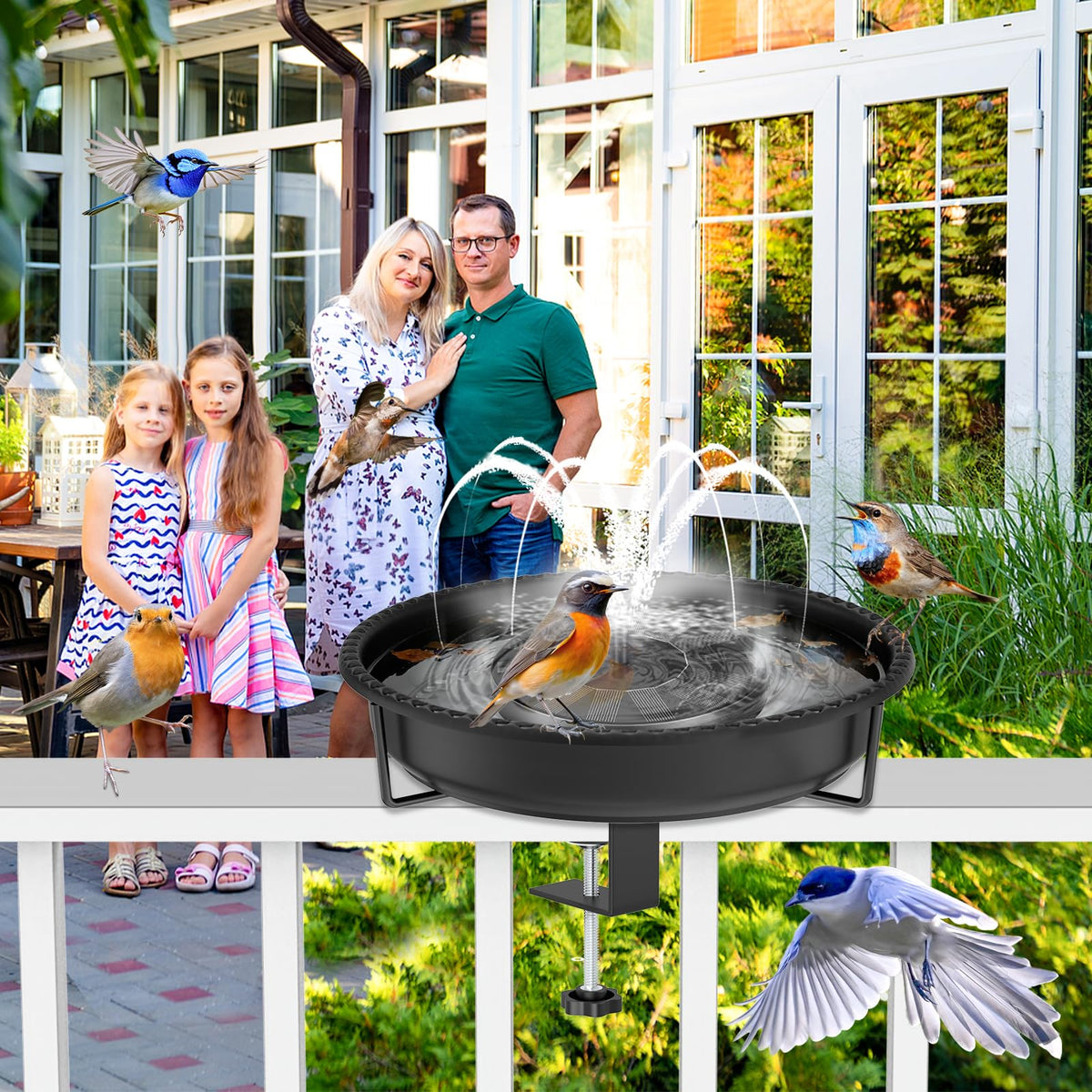 YOADEHOA birdbath makes a thoughtful gift for bird lovers.