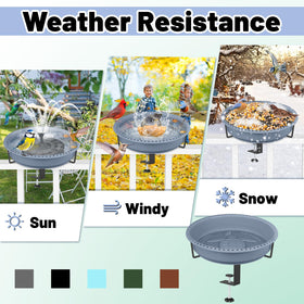 YOADEHOA deck rail birdbath clamp attachment for secure placement on balconies and fences.