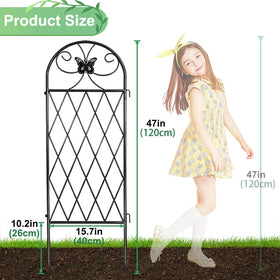 Rust resistant coating protects YOBAZAN trellis against sun and rain.