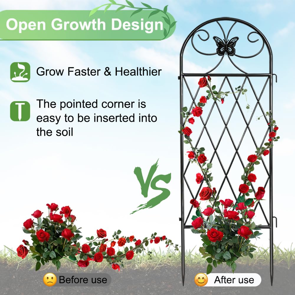 Two-panel layout for flexible border or walkway installation by YOBAZAN.