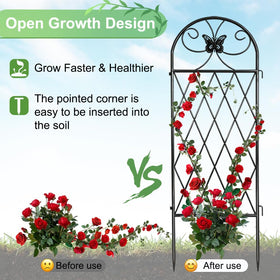 Two-panel layout for flexible border or walkway installation by YOBAZAN.