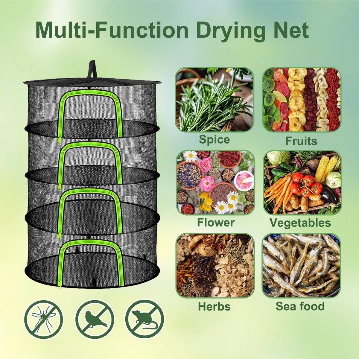 YOBAZAN foldable rack stored in compact bag for space-saving storage.