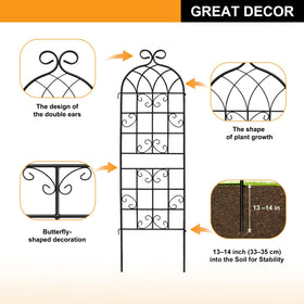 YOBAZAN diamond mesh pattern supports even growth and adds visual appeal.