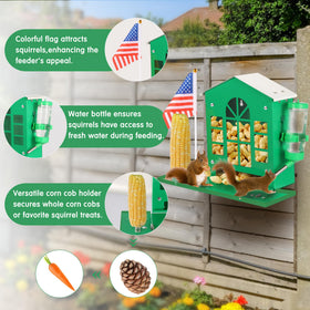 YOBTEOY decorative flag adds charm while attracting backyard wildlife.