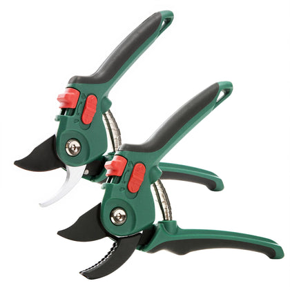 Yocada two-pack pruning shears with 8.07-inch length for versatile cuts.