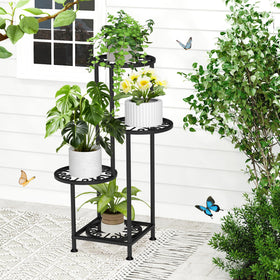 YOCOMEY corner display stand organizes plants neatly in a compact corner
