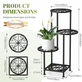 YOCOMEY stand with rustproof outdoor finish for weather-resistant plant display
