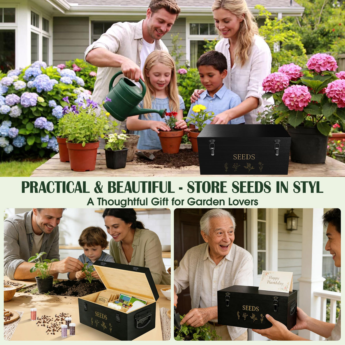 Yocookus gift-ready garden kit for seed enthusiasts