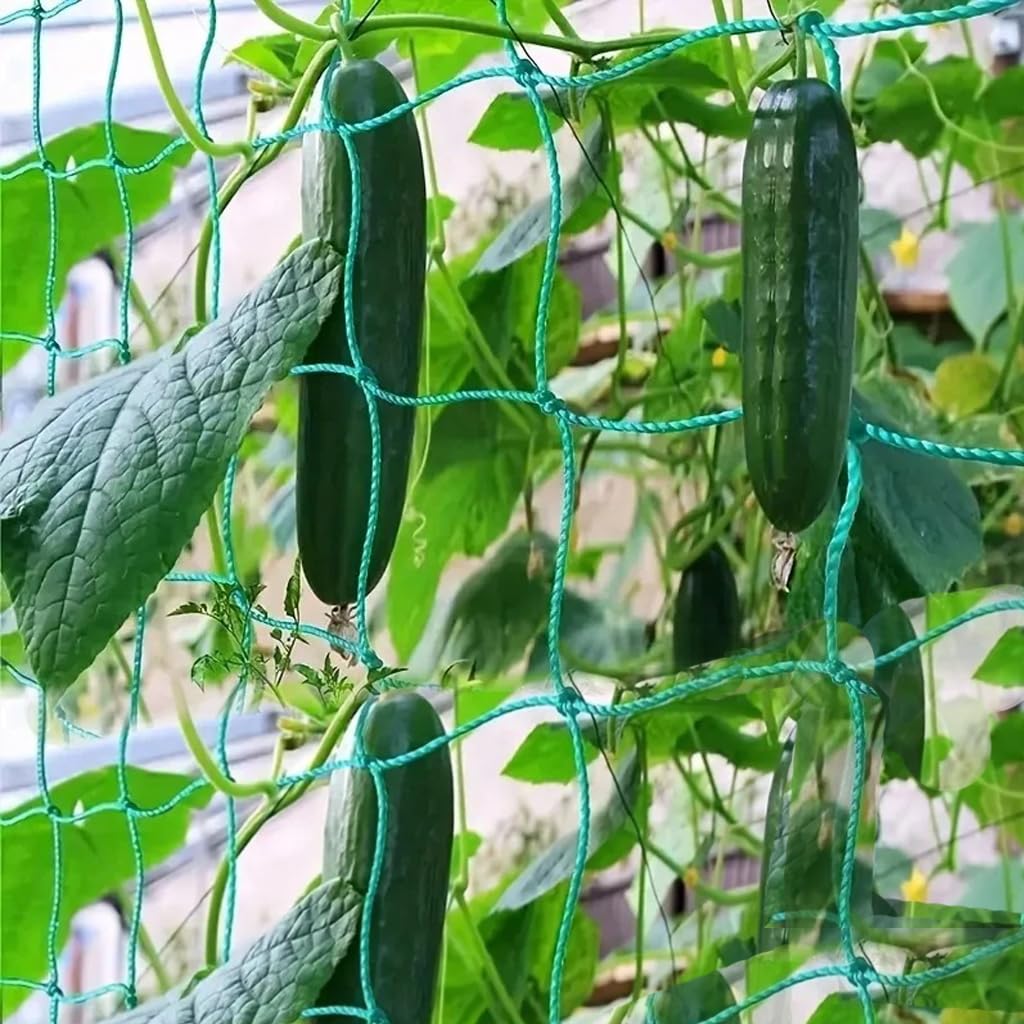 YOETSPDS garden-netting-side-view showcases robust woven texture for trellis use.