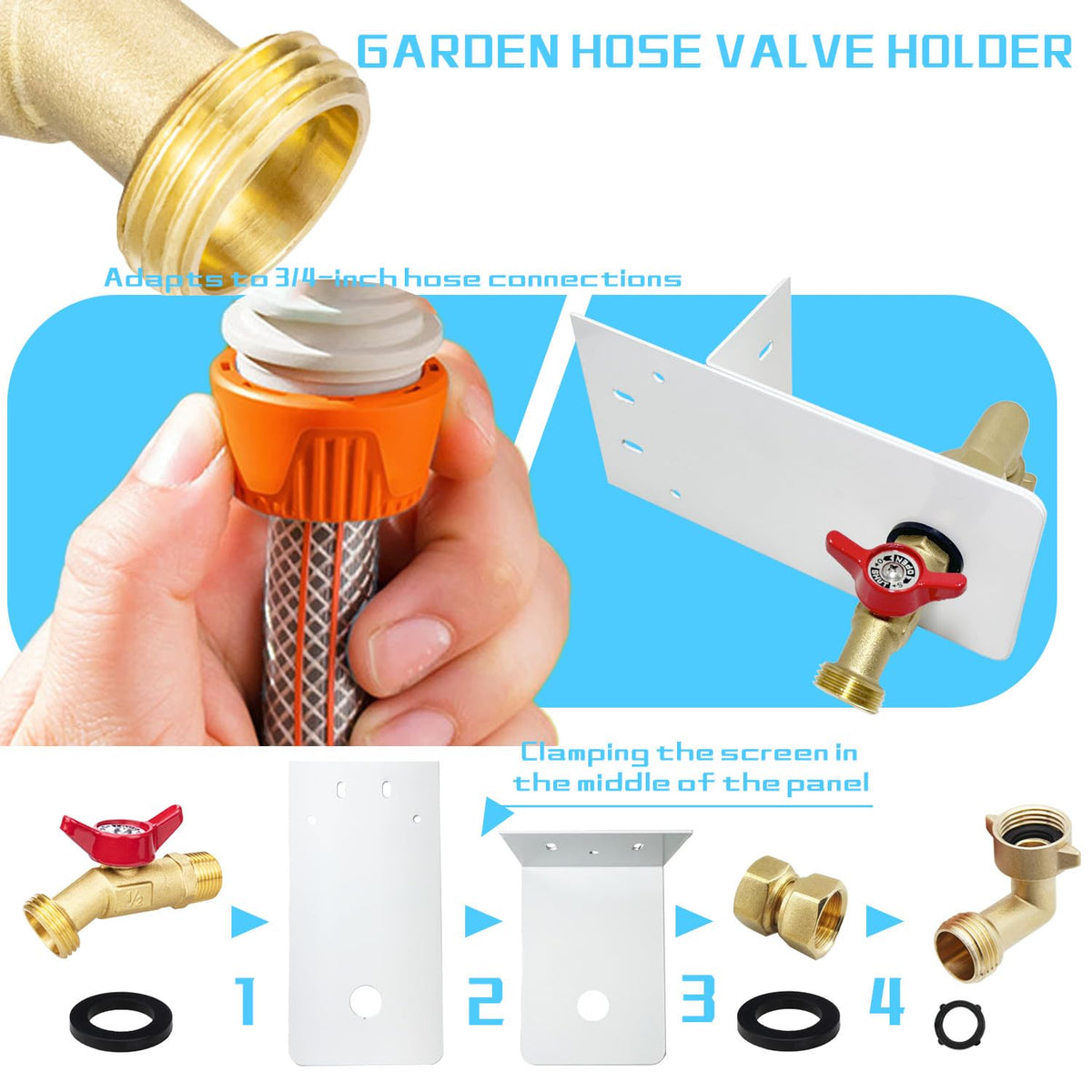 YOEXON hose laying stand helps neatly arrange hoses while watering beds.