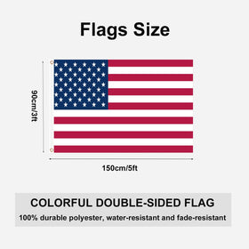 YOFANUP double-sided flags with two grommets for easy outdoor mounting.