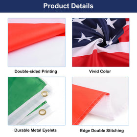 YOFANUP premium polyester flags resist fading for long-lasting celebration visuals.