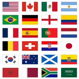 YOFANUP world cup flags 24 countries for stadium decor and vibrant event ambiance.