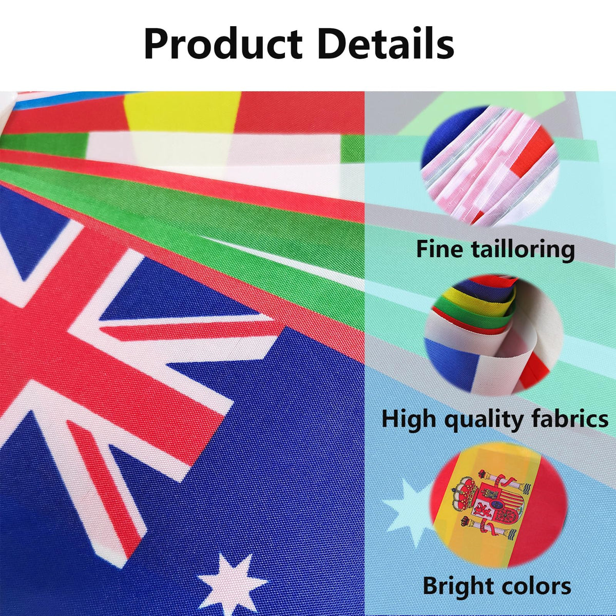 Double-sided flags from YOFANUP stay visible on both sides at events.