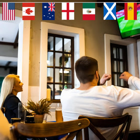 Home or outdoor spaces can host festive World Cup displays with YOFANUP.