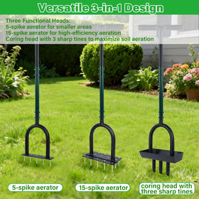 YOFIT 5-spike head used on small patches to loosen soil.